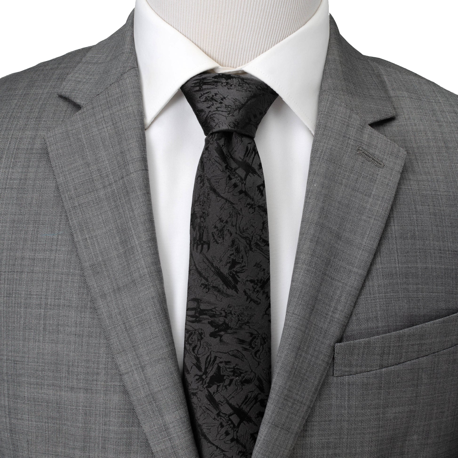 Venom Dark Gray Action Men's Tie Image 2