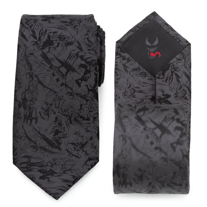Venom Dark Gray Action Men's Tie Image 1