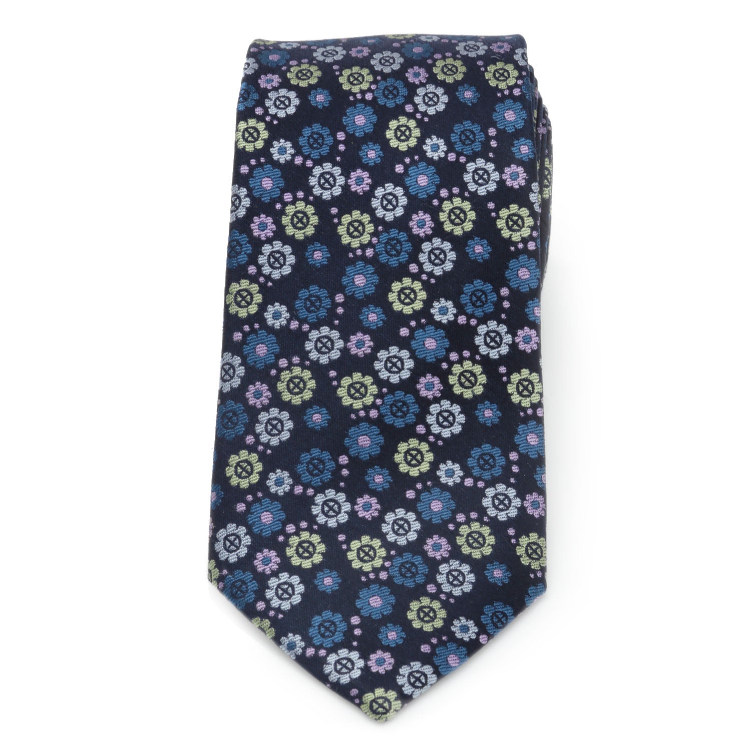 X-Men Floral Navy Men's Tie Image 3