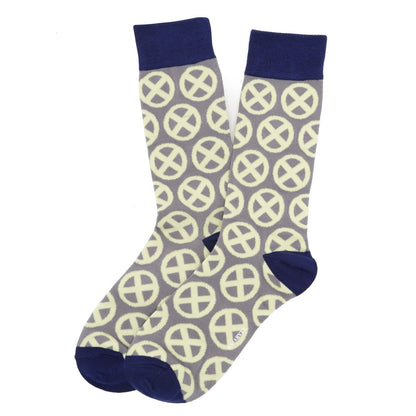 X-Men Symbol Yellow Sock Image 2