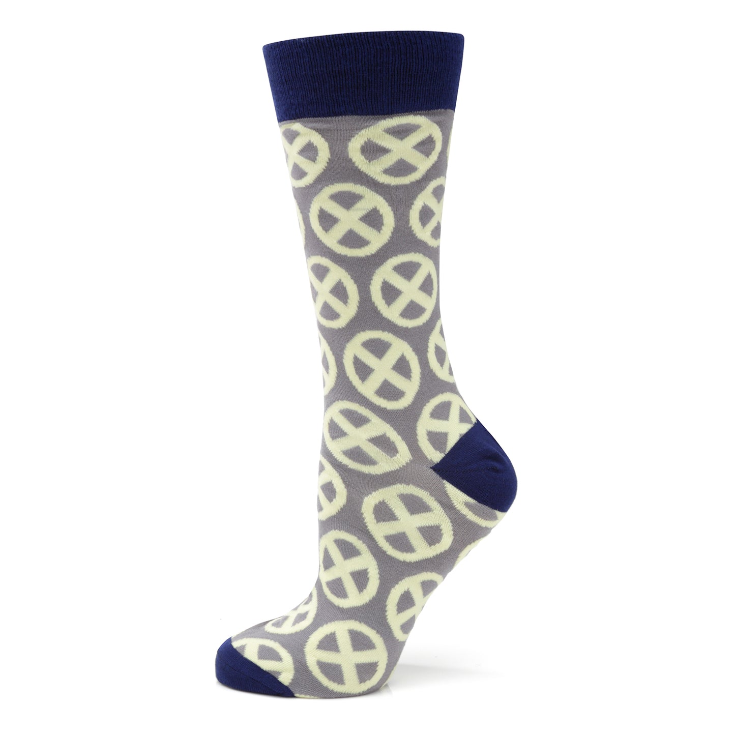 X-Men Symbol Yellow Sock Image 1