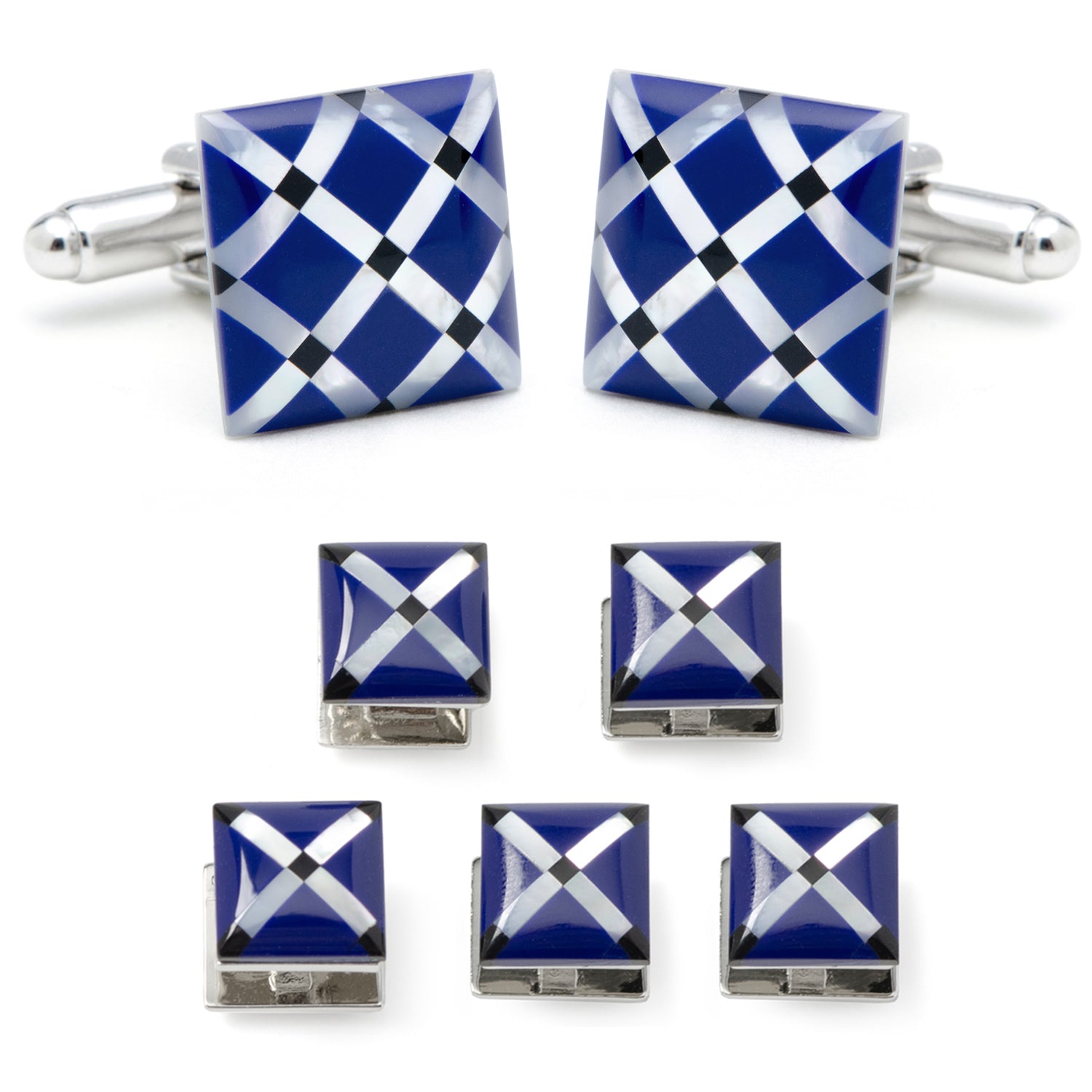 Mother of Pearl Diamond 5-Stud Set Image 1