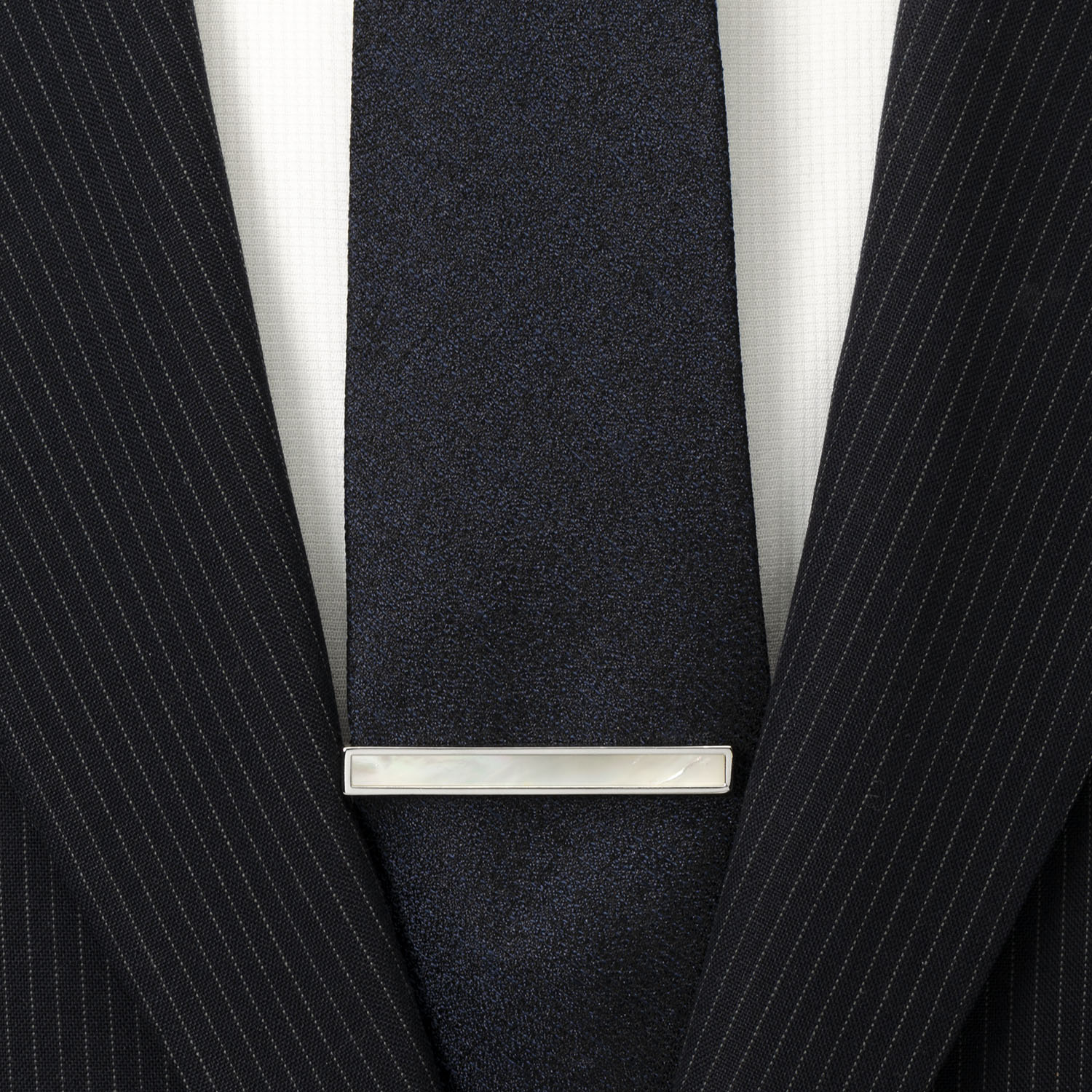 Mother of Pearl Inlaid Tie Clip Image 2