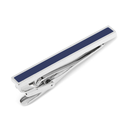 Navy Enamel Inlaid Tie Clip Image 1