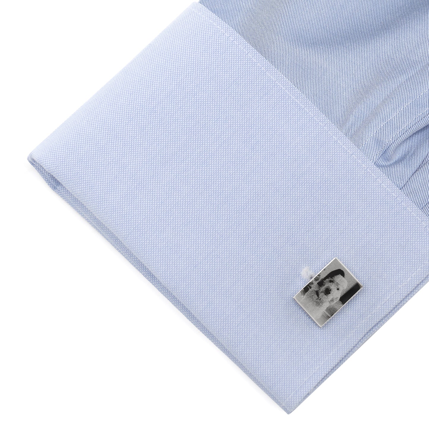 Custom Engraved Block Photo Cufflinks Image 12