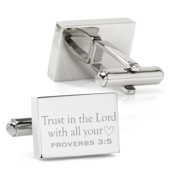 Wedding Bible Verse Engravable Cufflinks