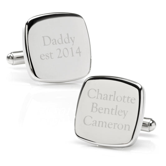 Daddy Established Engravable Cufflinks Image 1