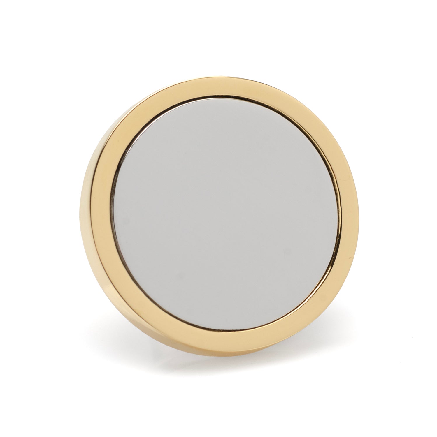 Two Toned Stainless Steel Round Infinity Engravable Lapel Pin Image 1