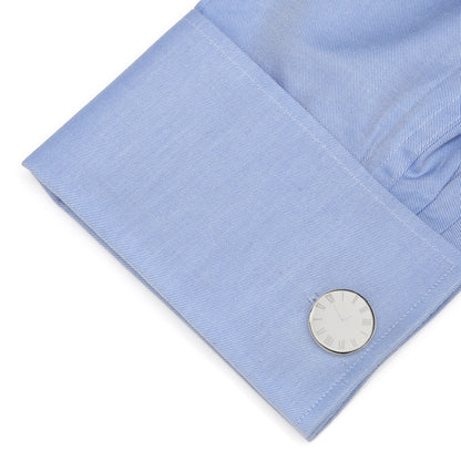 Custom Clock Engravable Cufflinks Image 2