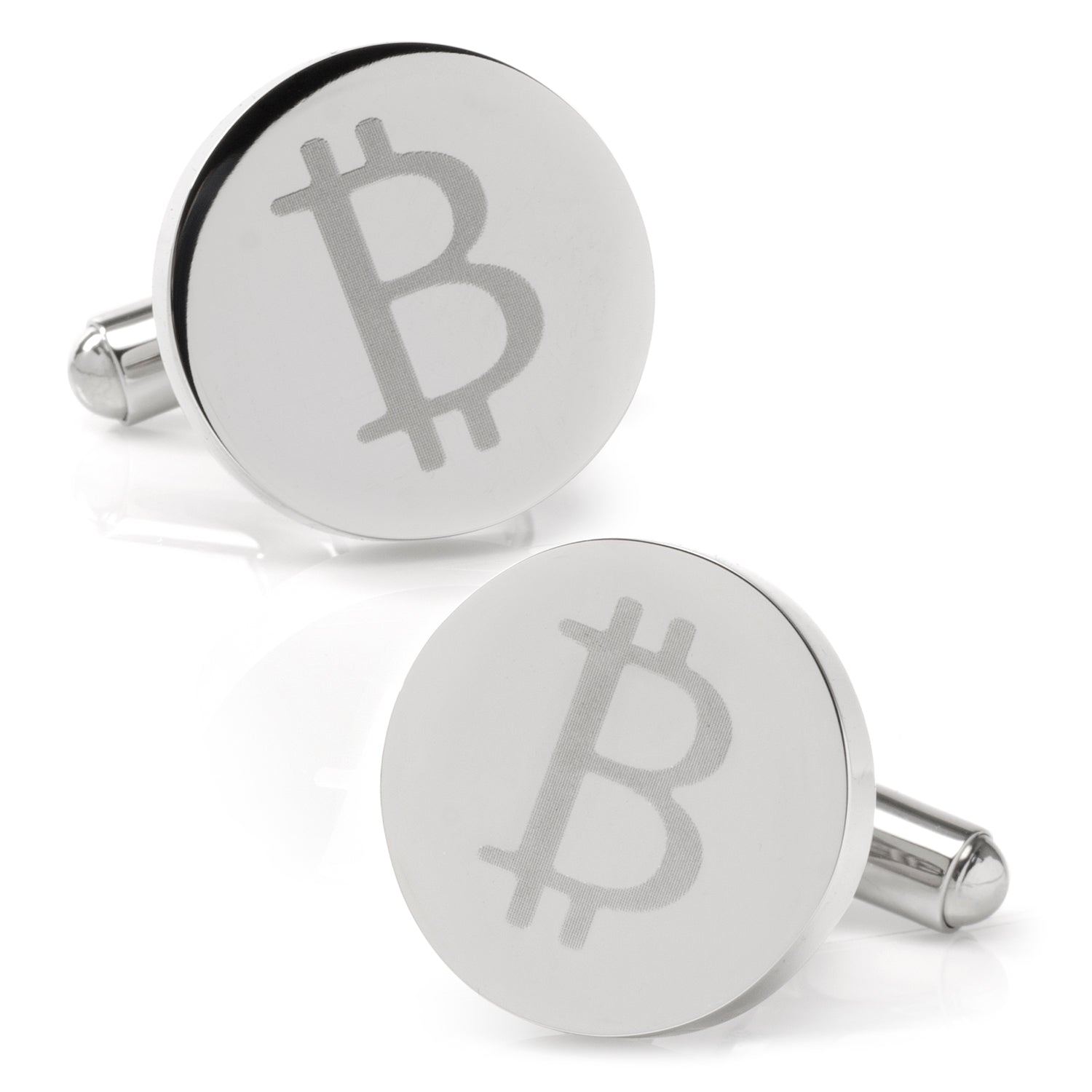 Whether you're a miner, a day-trader, or a HODLer who loves to stay the course, now's the time to show off your belief in a cryptocurrency future with our Crypto Cufflinks. Customize these round stainless steel cufflinks with the engraved logo of your favorite cryptocurrency. Our cufflinks will stand up to wear and maintain its sleek, shiny look thanks to being crafted from durable stainless steel. Image 1