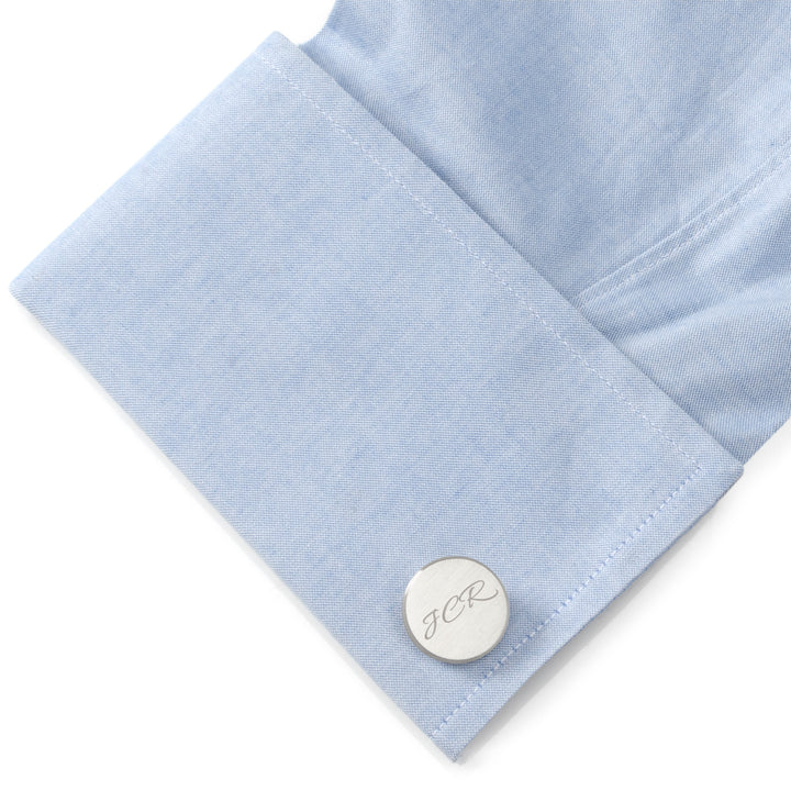Brushed Stainless Steel Cufflinks Image 6