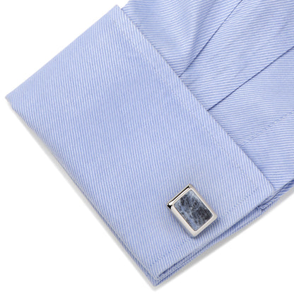 Silver and Sodalite JFK Presidential Stud Set Image 6