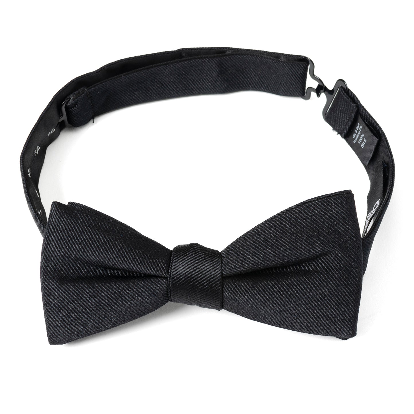 Black Silk Bow Pre-Tie Image 3