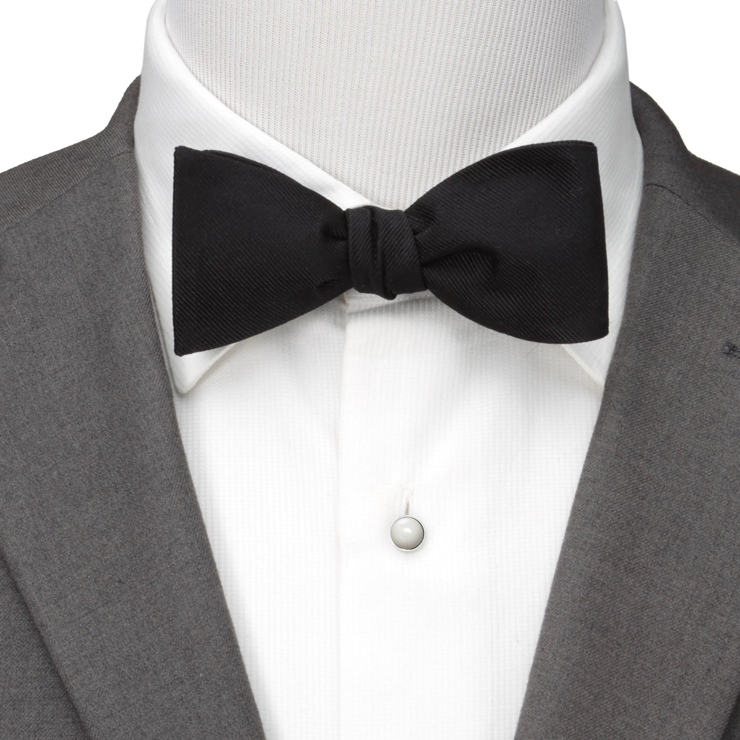 Black Silk Cummerbund and Bowtie Set Image 9