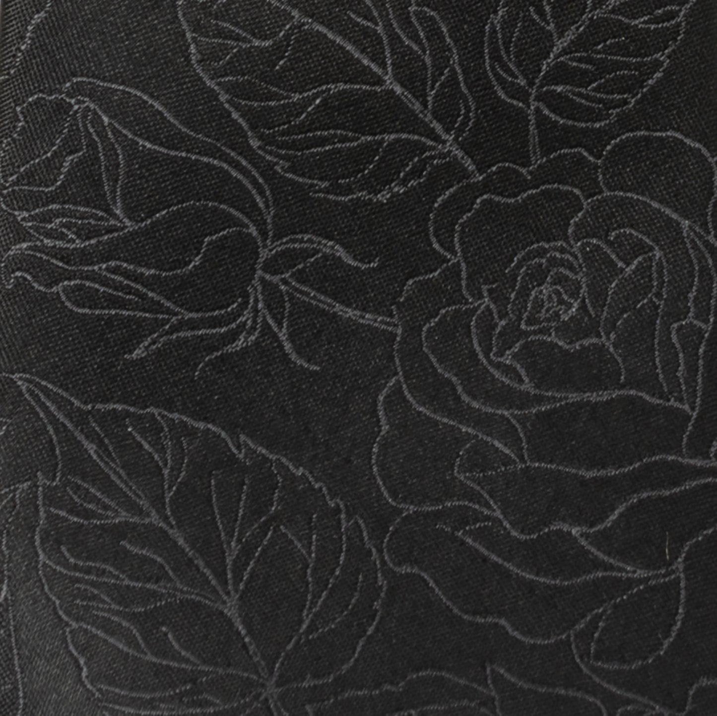 Black Floral Men's Tie Image 4