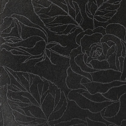 Black Floral Men's Tie Image 4