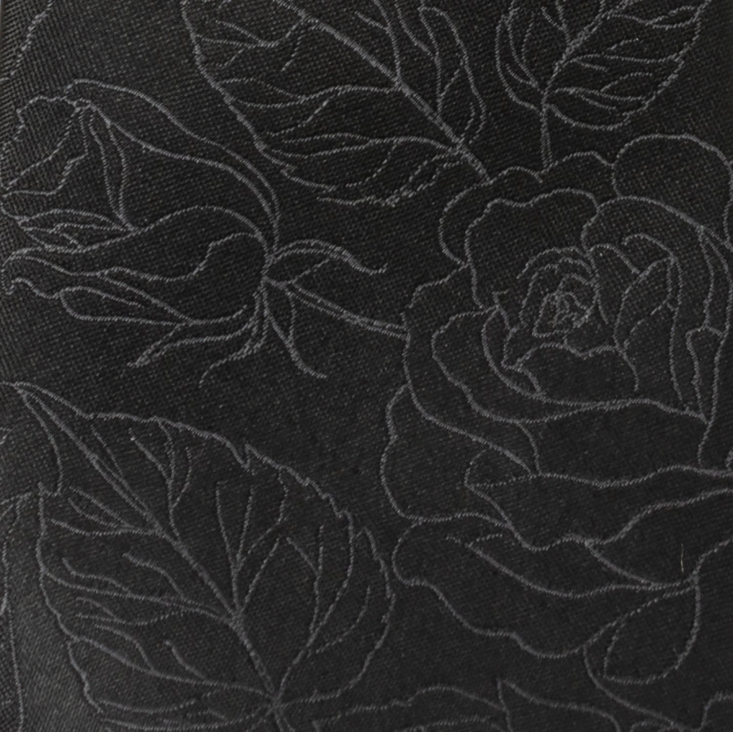 Black Floral Men's Tie Image 4