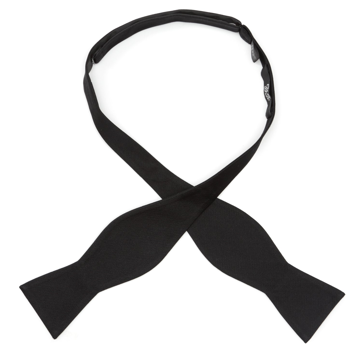 Black Self Tie Bow Tie Image 3