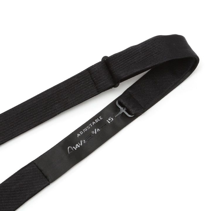 Black Self Tie Bow Tie Image 5