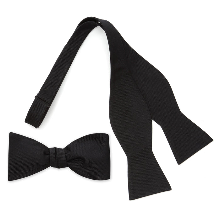 Black Self Tie Bow Tie