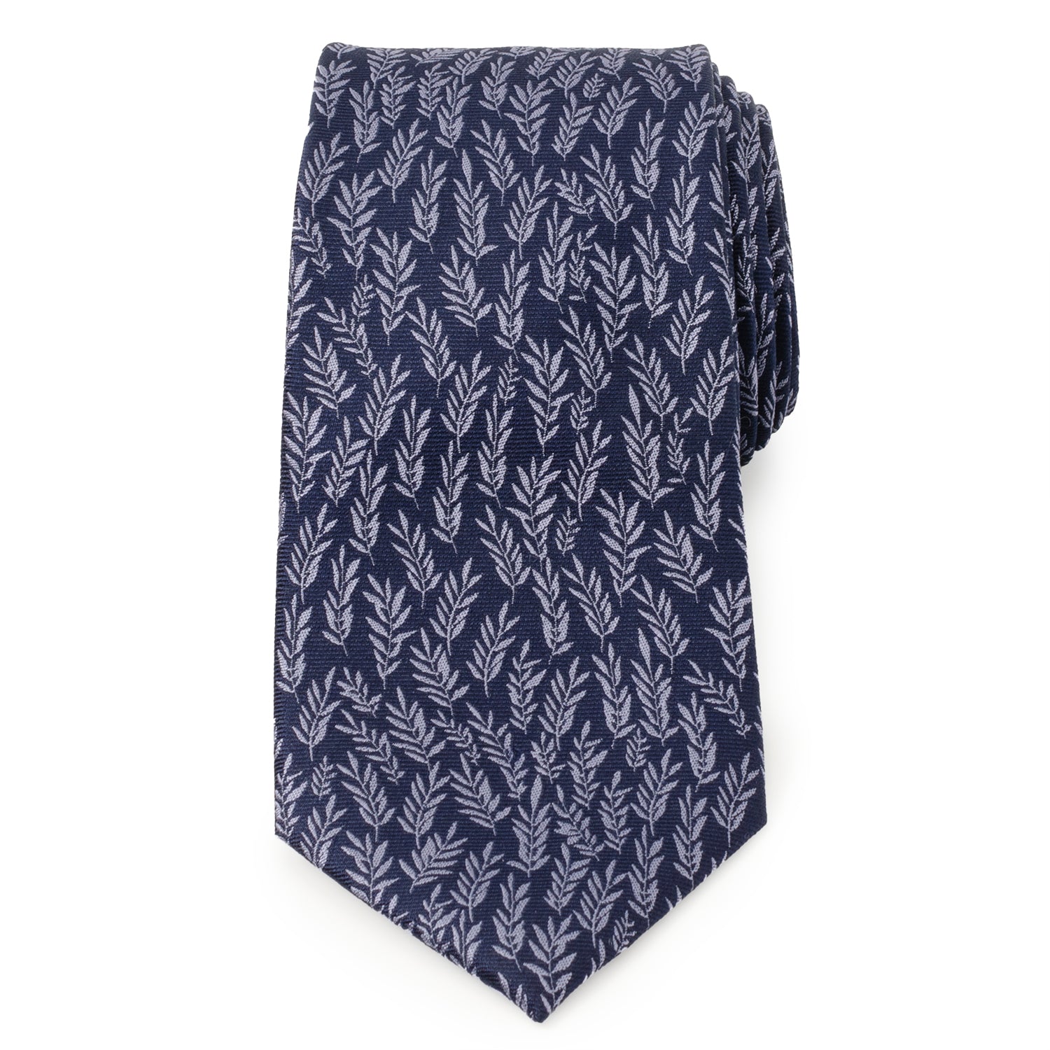 Blue Leaf Men's Tie Image 3