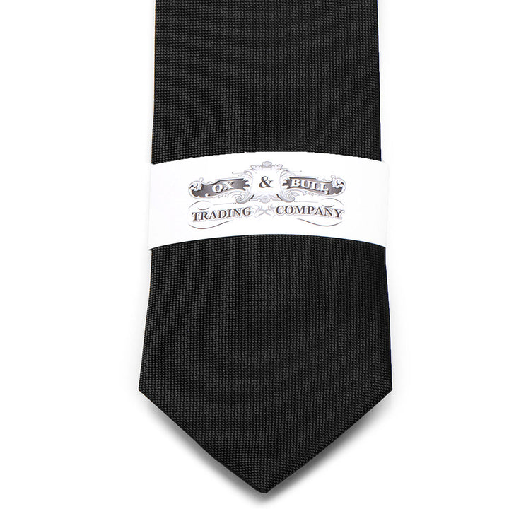 Black Silk Tie Image 7
