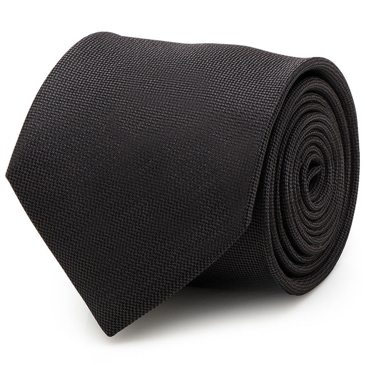 Black Silk Tie Image 1