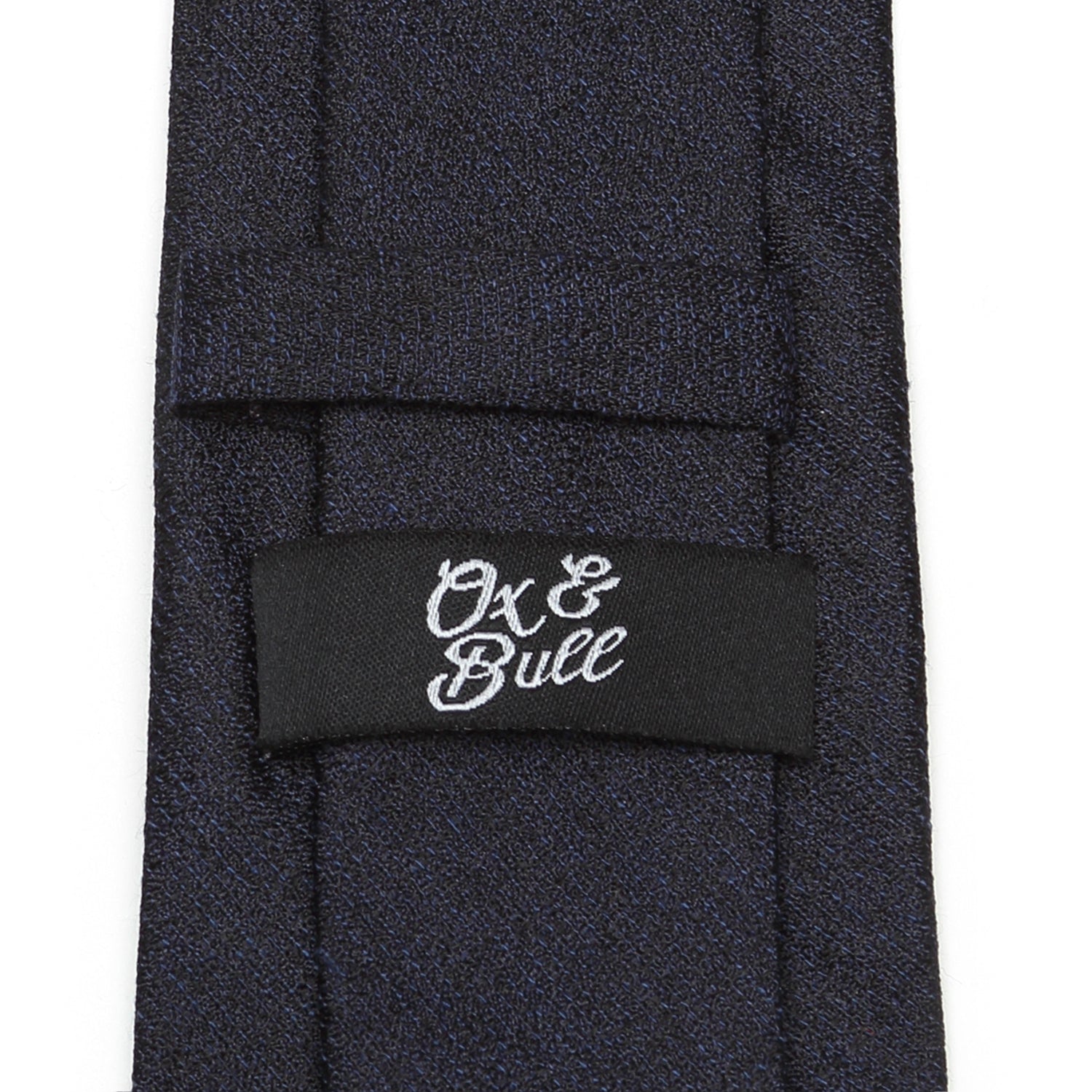 Heathered Blue Wool Men's Tie Image 4