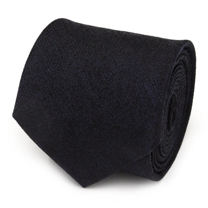 Heathered Blue Wool Men's Tie Image 1