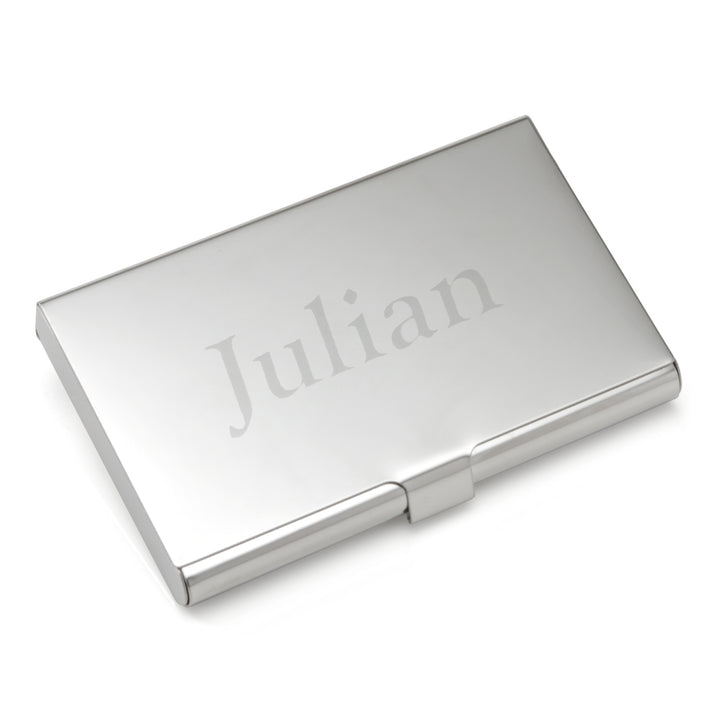 Stainless Steel Engravable Business Card Case Image 4