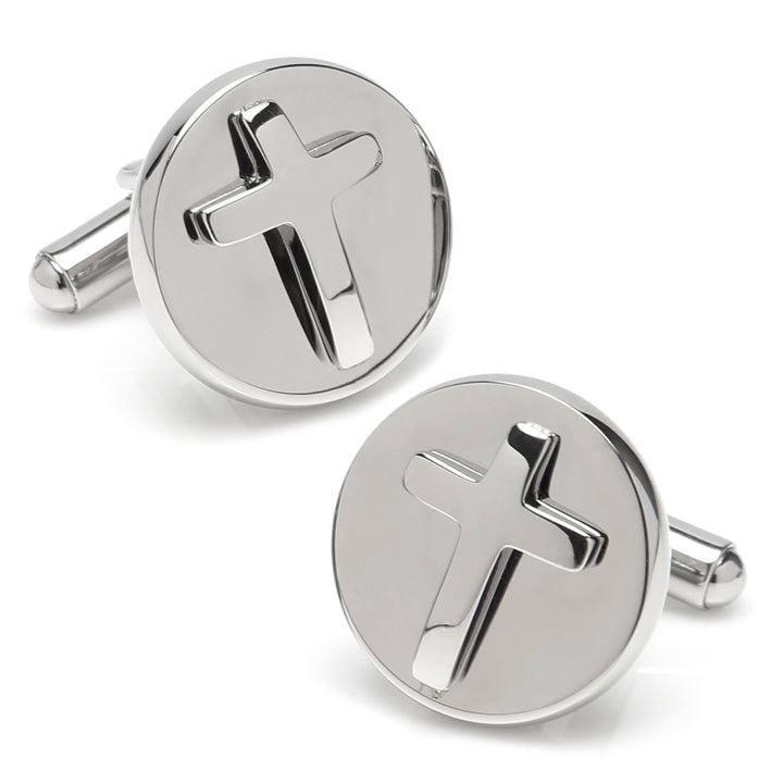 Cross Stainless Steel Cufflinks and Tie Clip Gift Set Image 3