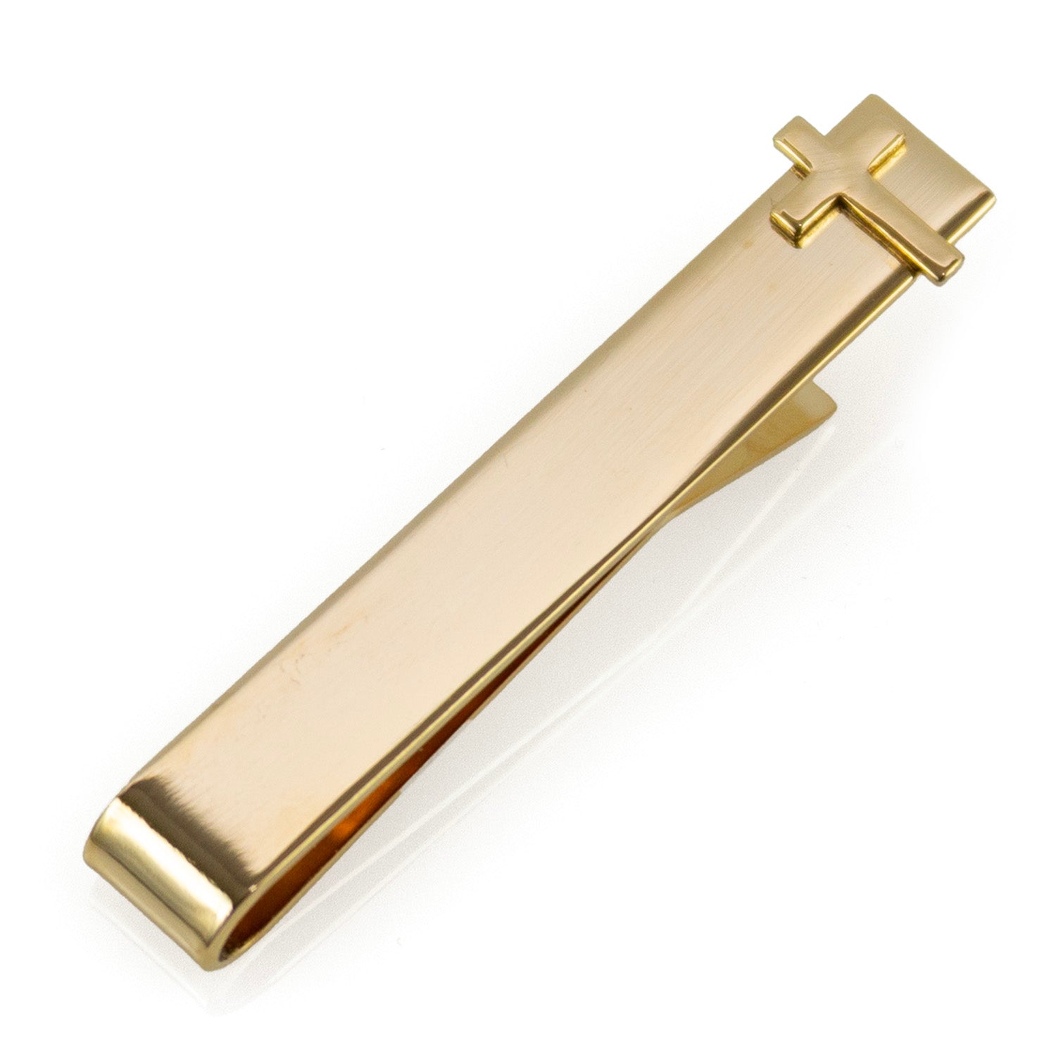 Cross Gold Tie Bar Image 1