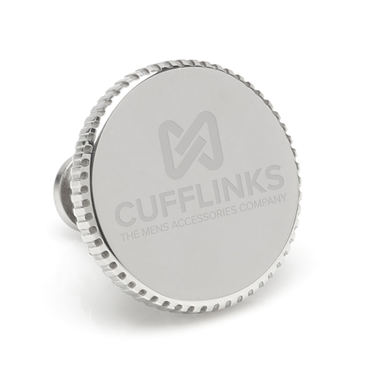 Stainless Steel Coin Edge Engravable Lapel Pin Image 2