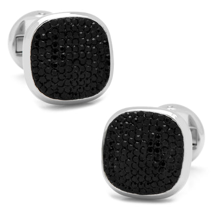 Stainless Steel Black Pave Crystal Stud Set Image 4