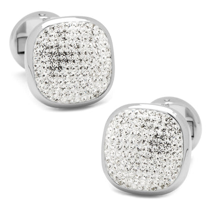 White Pave Crystal Stud Set Image 5