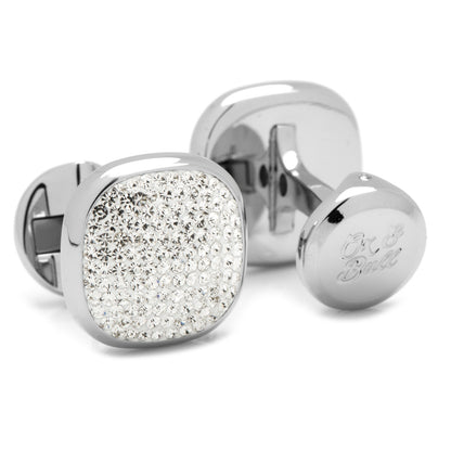 White Pave Crystal Stud Set Image 6