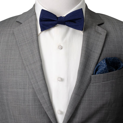 Stainless Steel White Pave Crystal 5-Studs Image 2