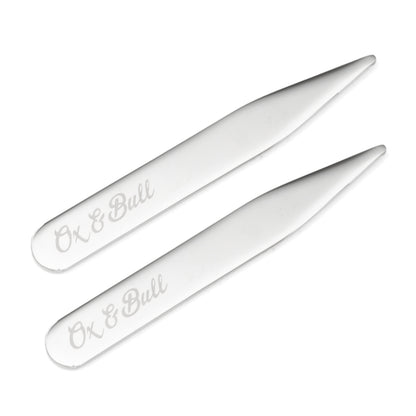 Stainless Steel Engravable Collar Stays Image 1