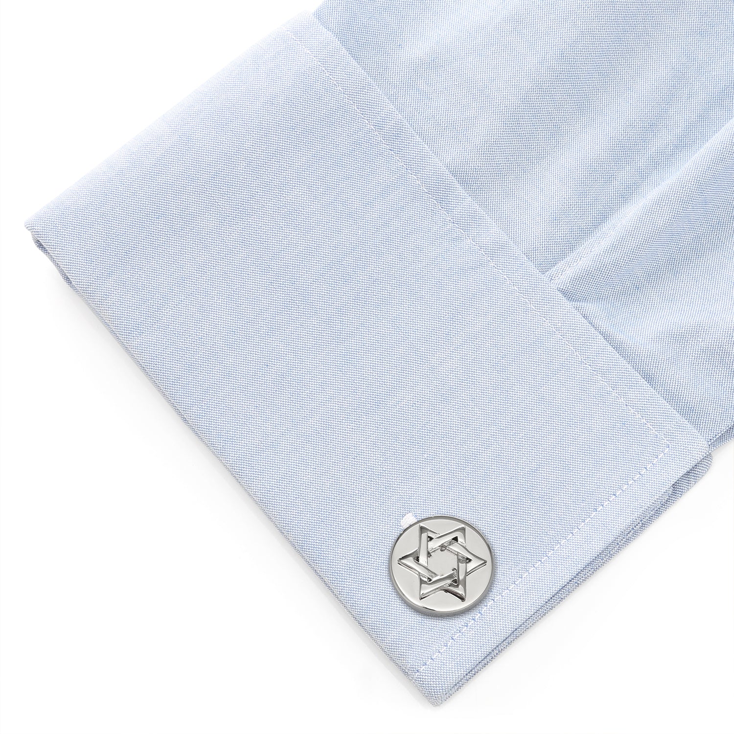 Star of David Stainless Steel Cufflinks Image 3