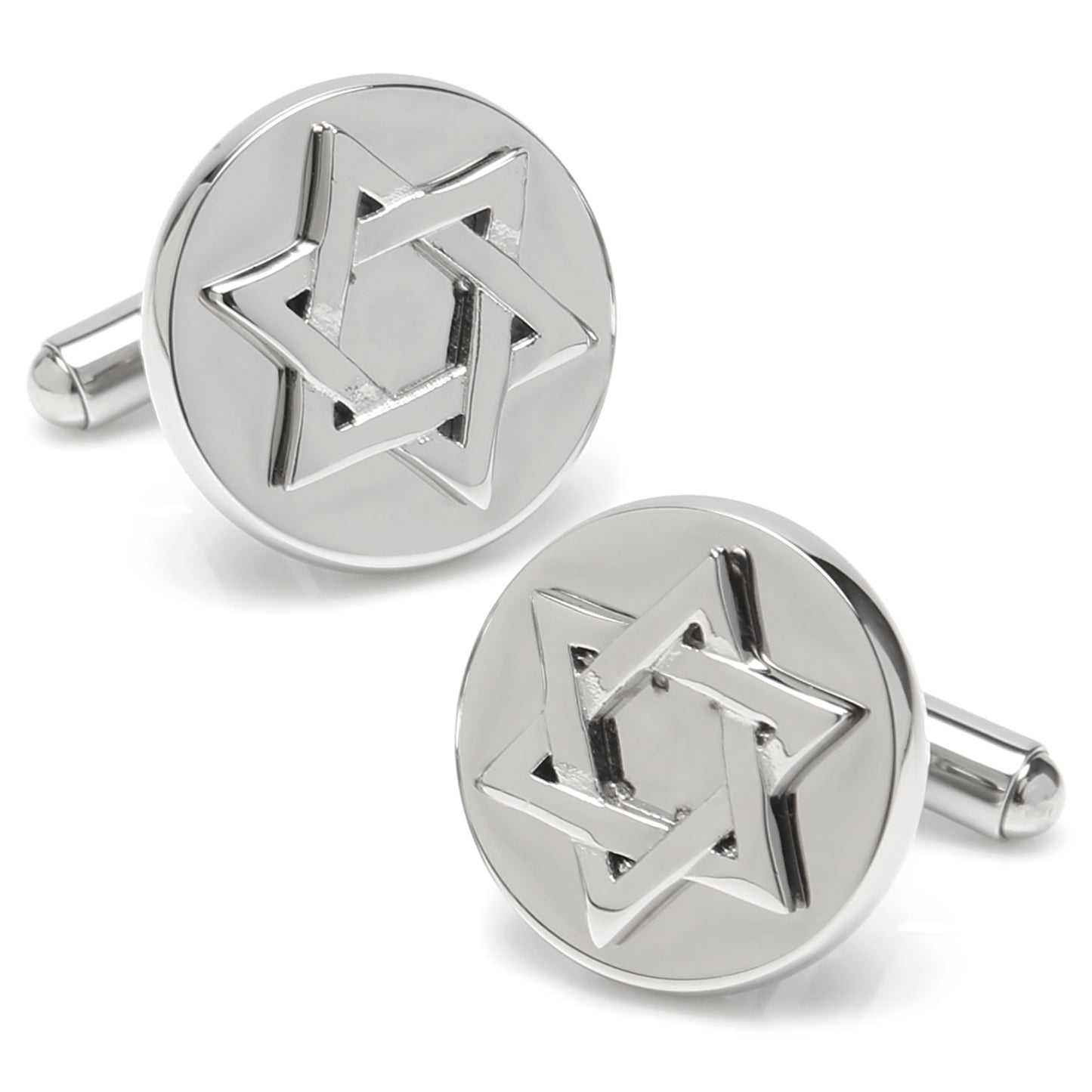 Star of David Stainless Steel Cufflinks Image 1