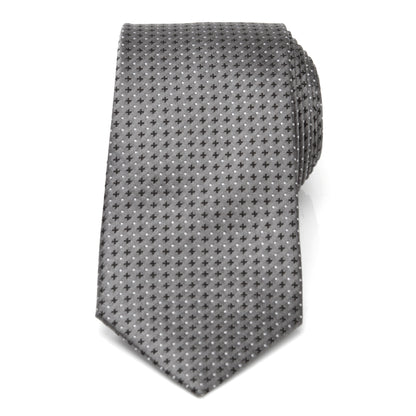 Gray Cross Dot-Men's Tie Image 3