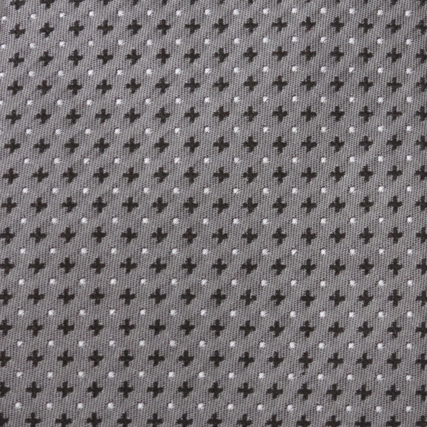 Gray Cross Dot-Men's Tie Image 4