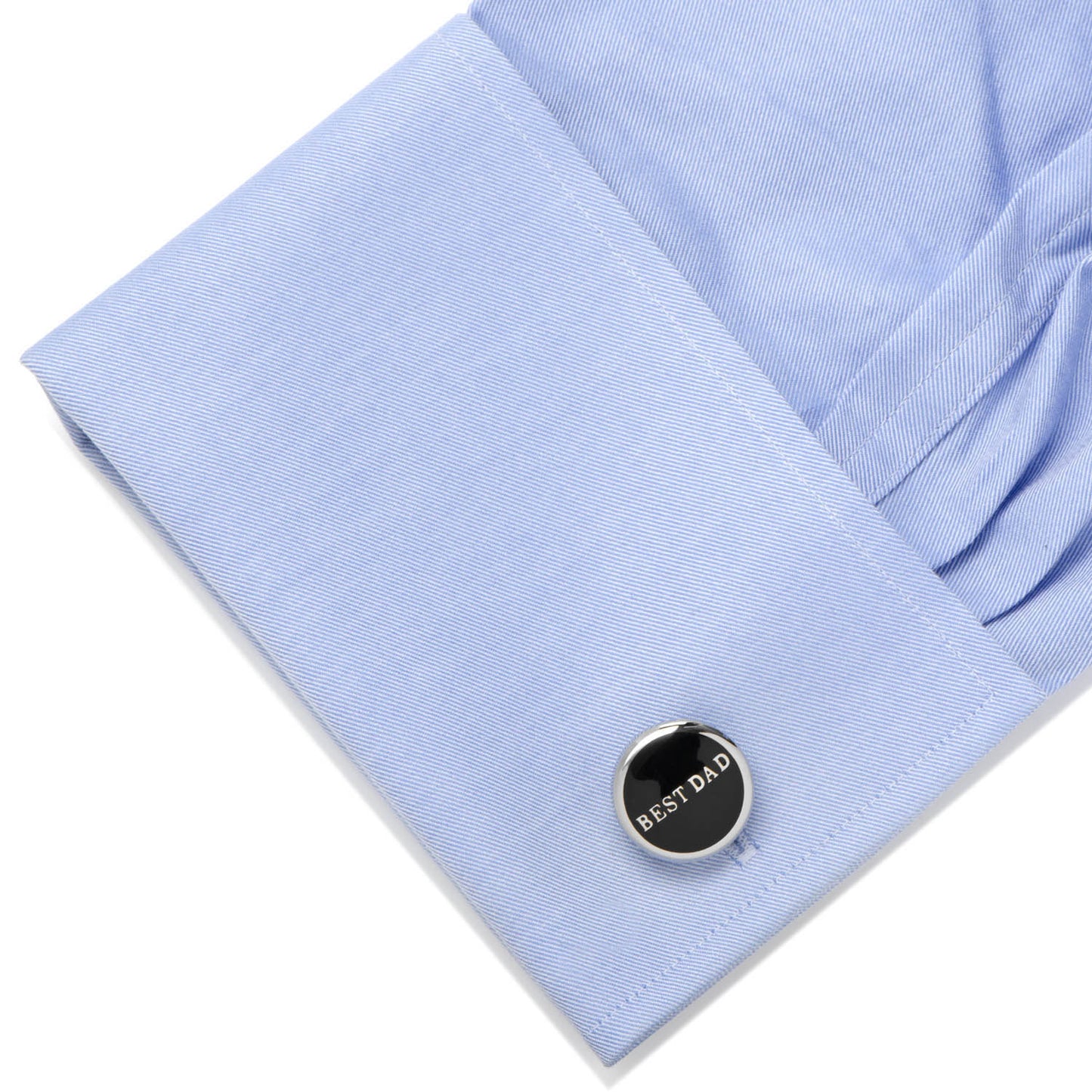 Best Dad Black Stainless Steel Cufflinks Image 3