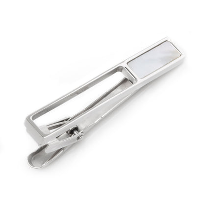 Die Cut Mother of Pearl Stainless Steel Tie Clip
 Image 1