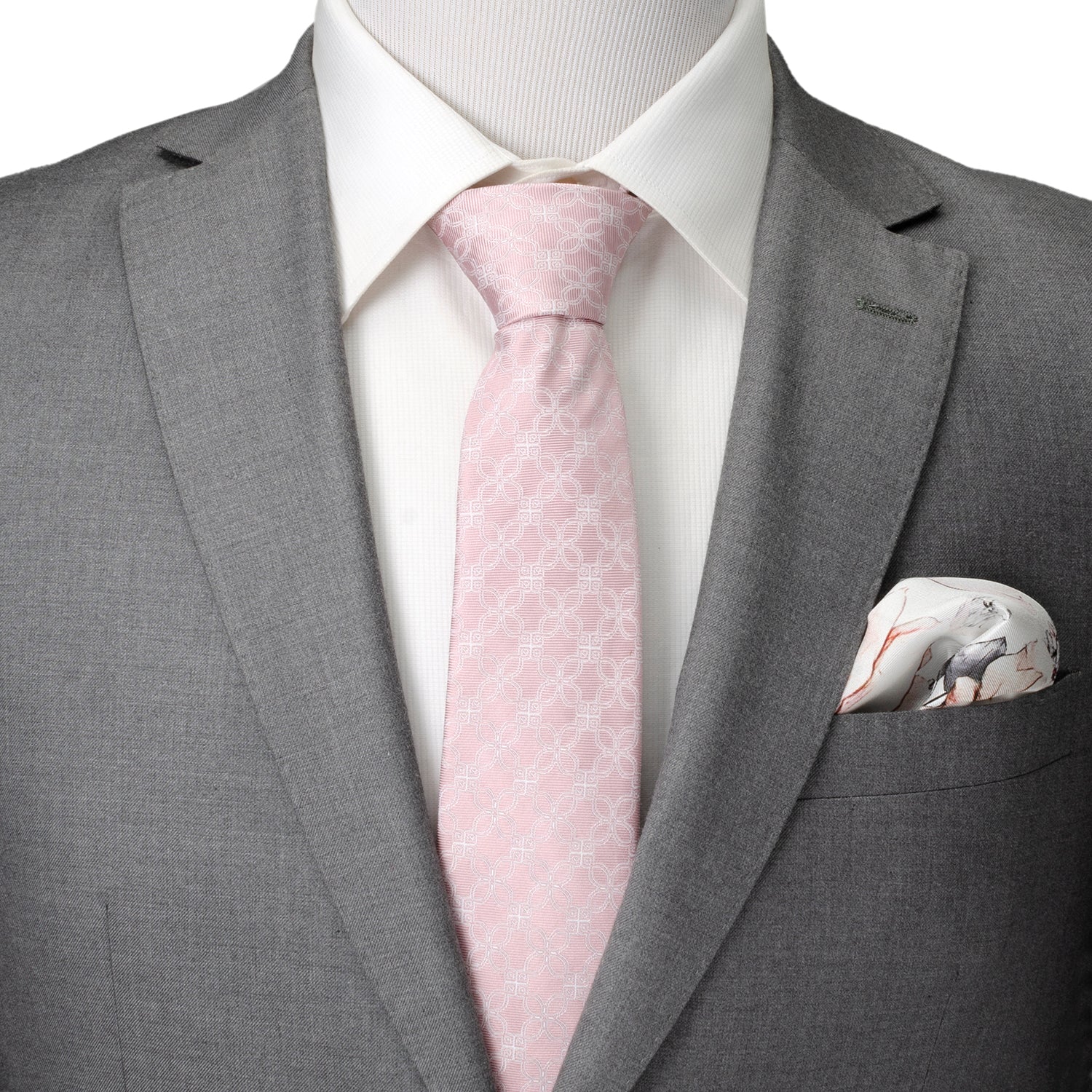 Pink Art Deco Men's Tie
 Image 2