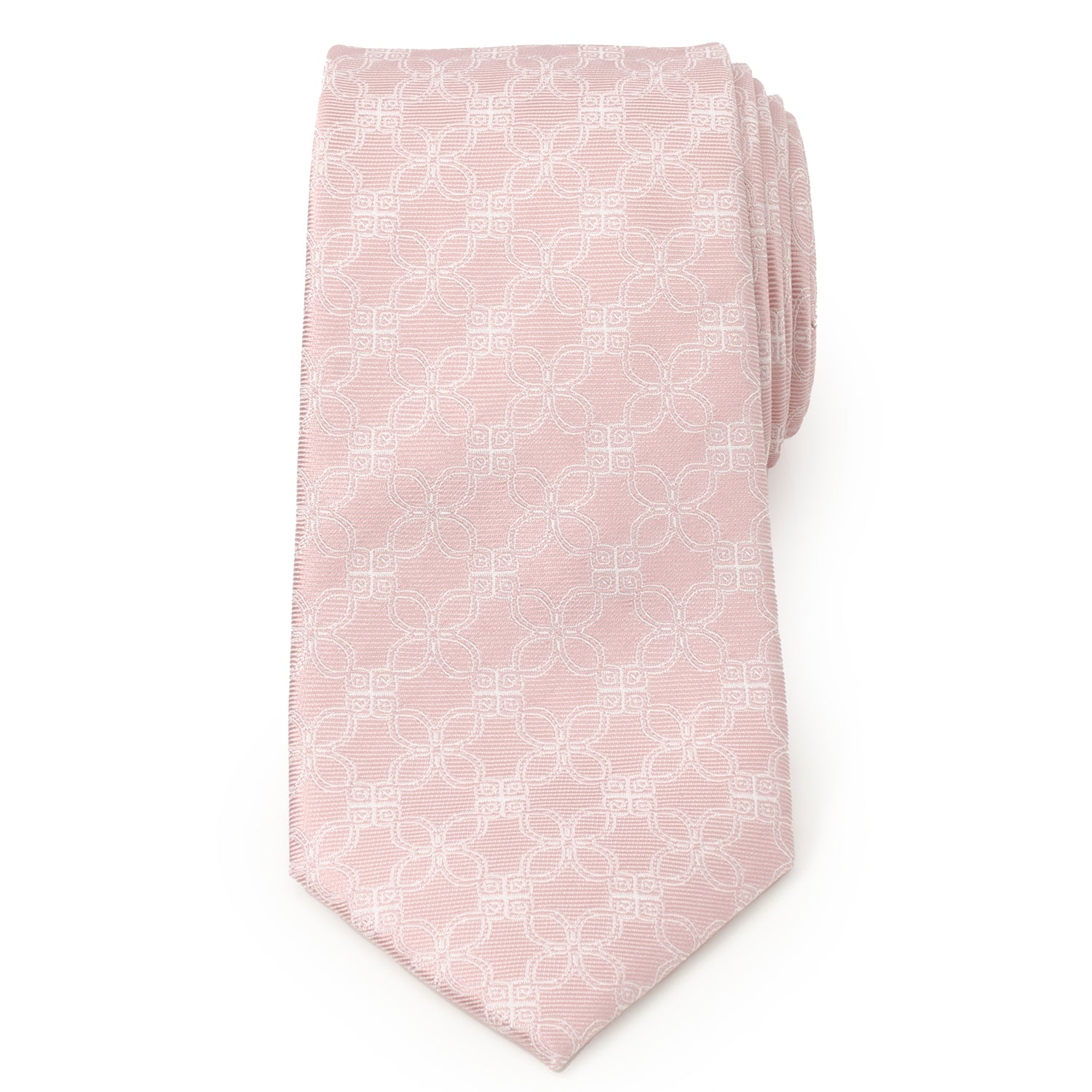 Pink Art Deco Men's Tie
 Image 3