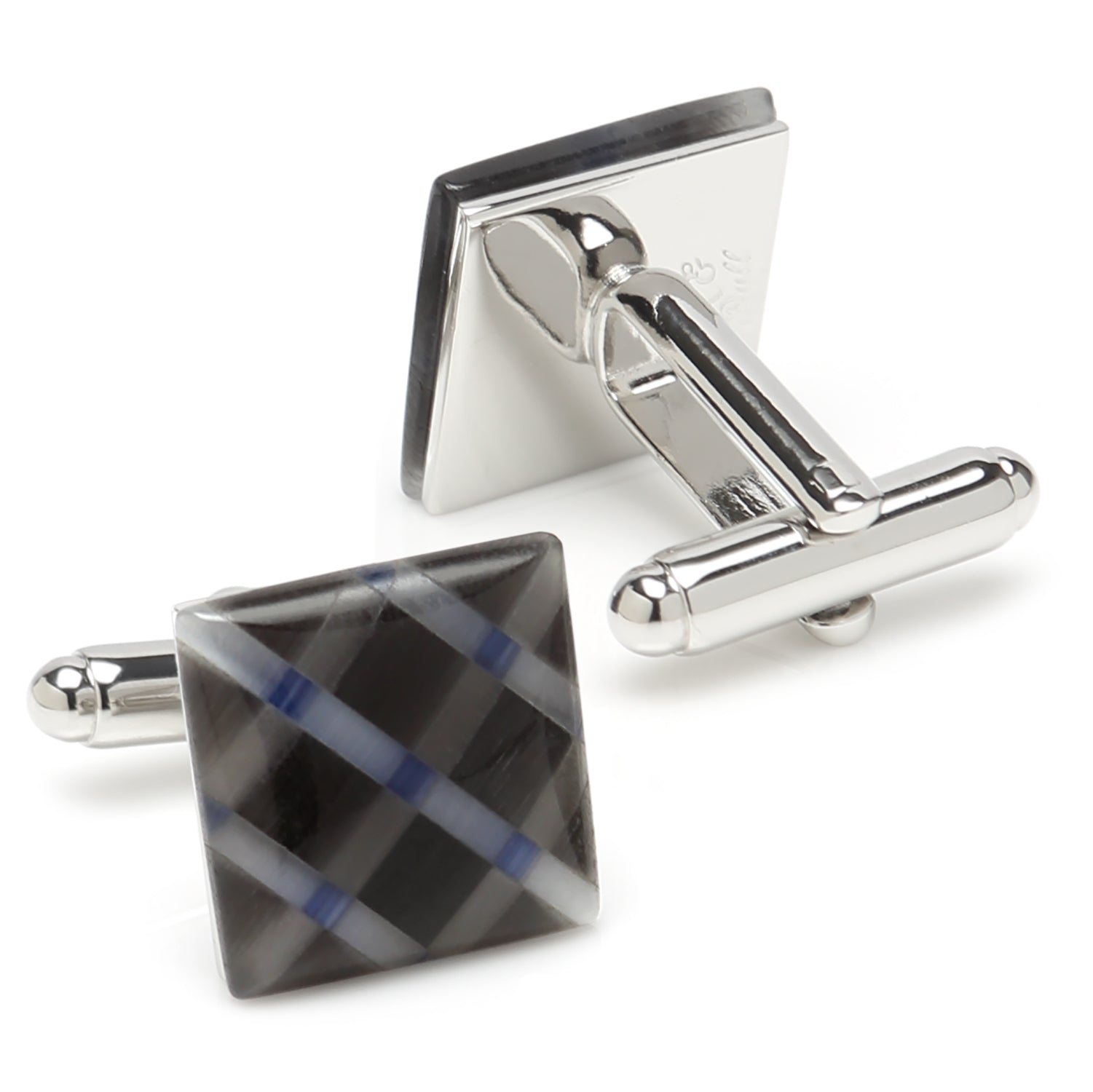 Diamond Gray Cufflinks Image 2