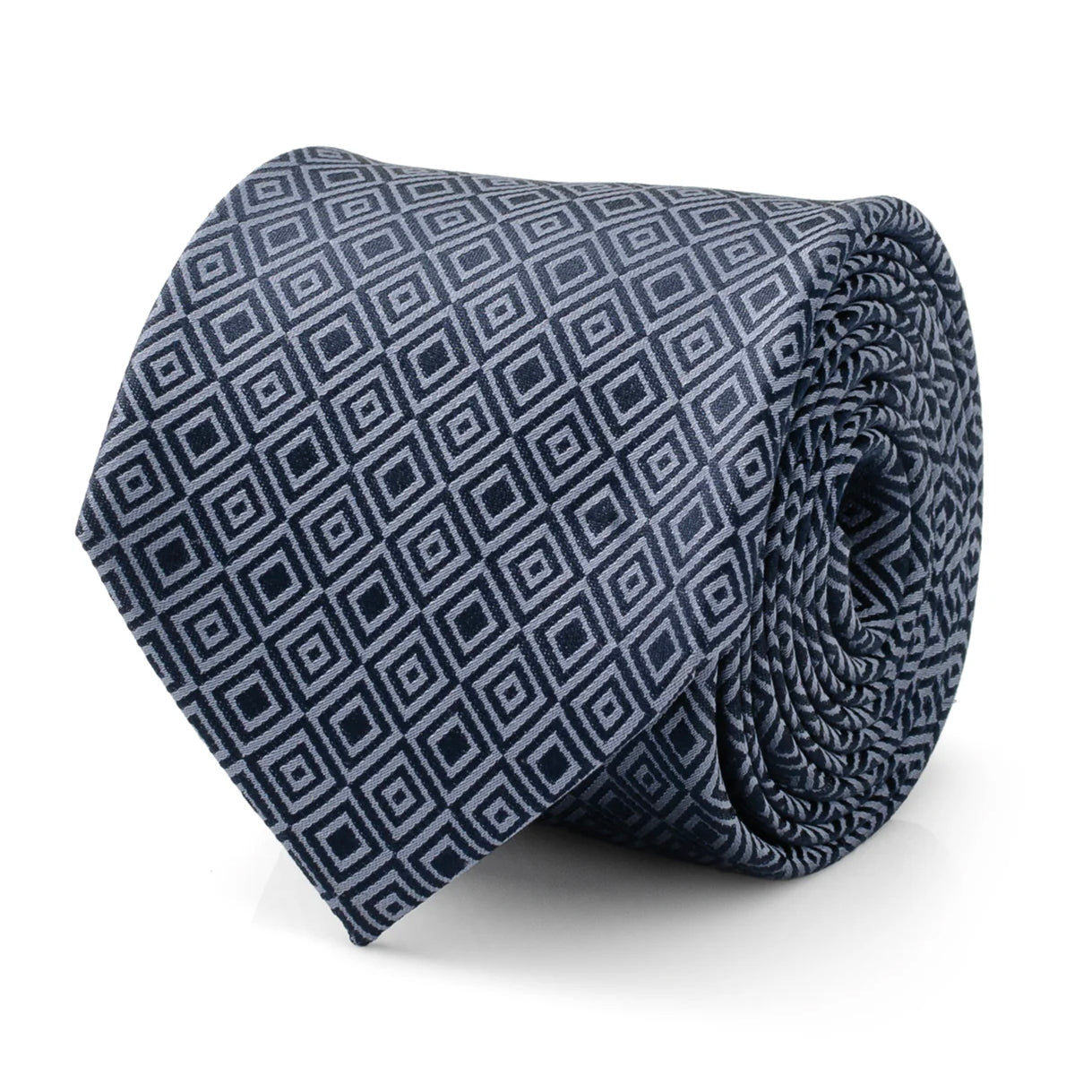 Navy Patterned Men's Tie Image 1