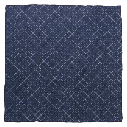 Navy Diamond Pocket Square Image 1