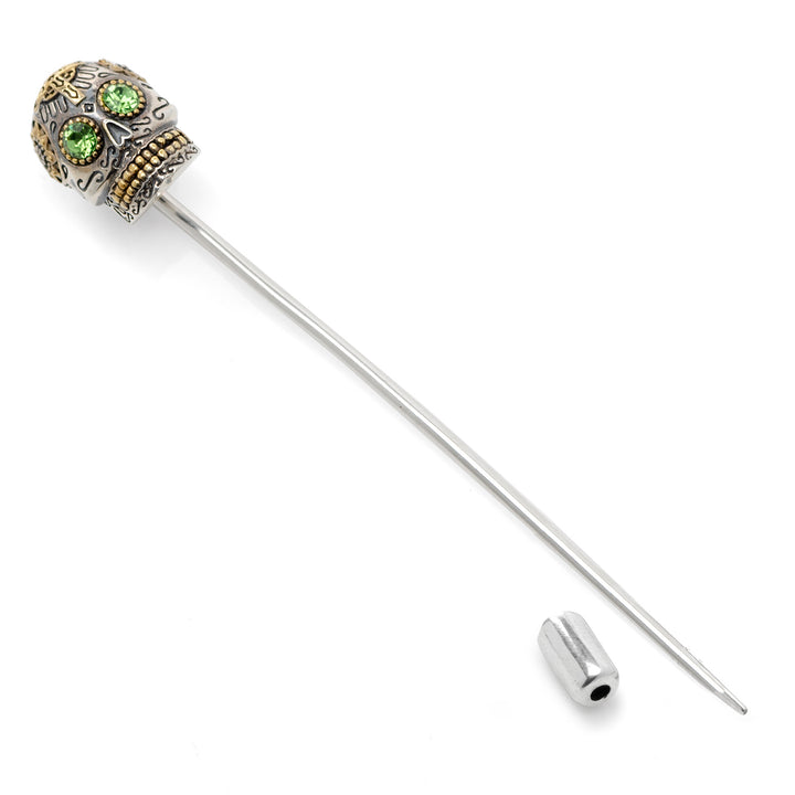 Sterling Silver Skull Stick Pin Image 4